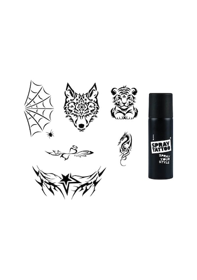Vahsi Kanat Spray Tattoo İle Geçici Dövme Yapma Seti
