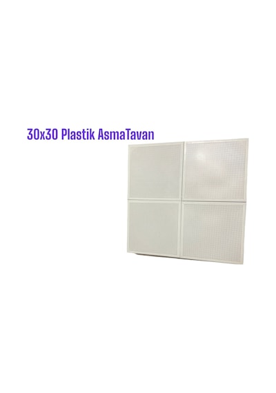 Mete Panel Plastik Asma Tavan 8m2 30 30 Beyaz Renk Tam Takım