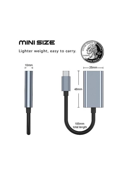 Mindorlen Monitör İçin Usb C - Hdmı Adaptörü, Apple Uyumlu MacBook Pro İçin 4k Hdmı - Usb C Dizüstü Bağlantı İsta