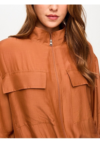 Faik Sönmez İnce Liyoselli Bomber Ceket S26bmb006 Us26bmb00688 Karamel