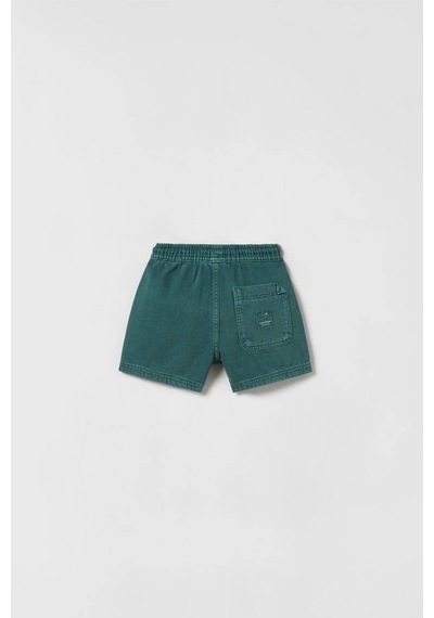 Noble Kids Erkek Çocuk Basic Denim Şort Yeşil