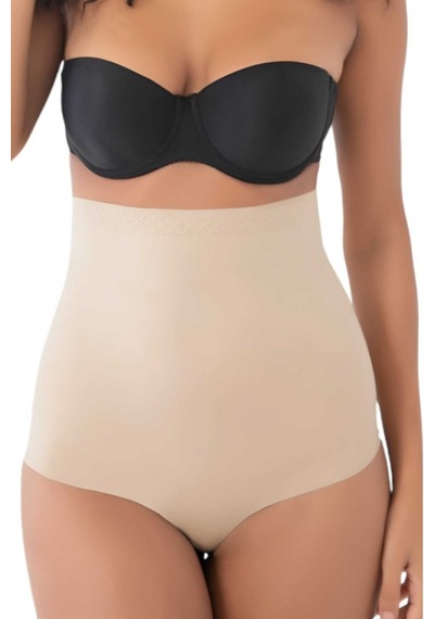 Uniquetrenders Kadın Lazer Kesim Ve Toparlayıcı Yüksek Bel Slip Korse 2'li Set Siyah - Ten Rengi