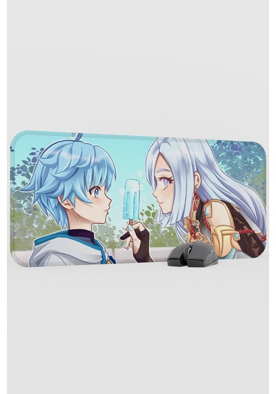 Chongyun Genshin Impact Anime Gacha V5 - 70x30 Xl Gaming Mouse Pad Fare Altlığı