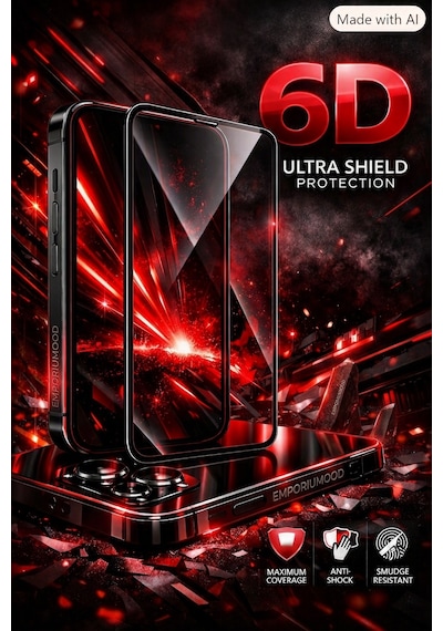 Xiaomi Redmi Note 10S Kırılmaz Cam 6D Ekran Koruyucu 1 Adet 6D Kırılmaz Cam