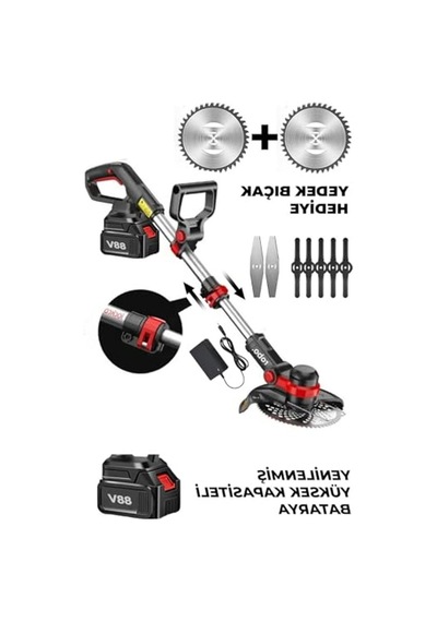 88v Şarjlı Çim Biçme Makinesi, Bahçenizi Kolayca Şekillendirin