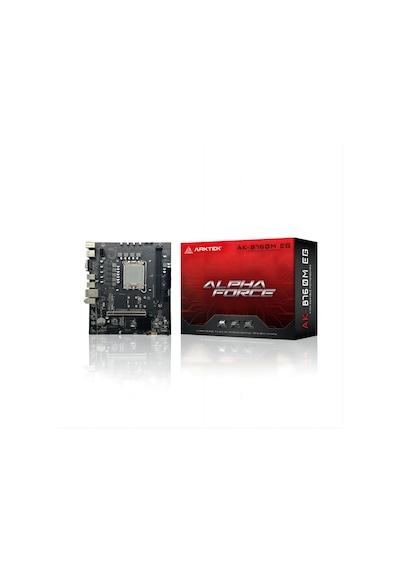 Arktek Alpha Force, Ak-b760m Eg, 2xddr5, 2x M.2, D-sub, Hdmı, Dp, 12-13.14.nesil, Lga1700 Soket, Anakart