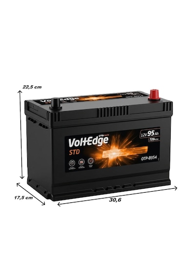 Otopratik Voltedge 12 V 95 Ah 720 A En Akü-2026
