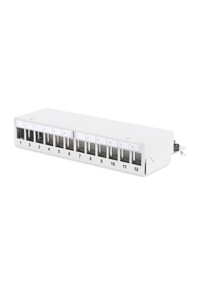 Digitus Dn-93706 12 Port Cat6A 1U Boş Zırhlı Masaüsütü Patch Pane