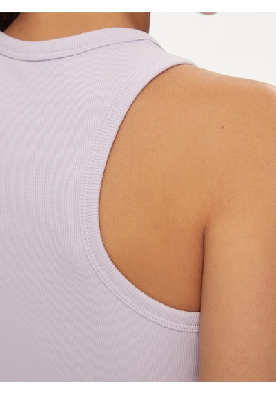 Tjw Essential Rib Tank Bodycon Elbise Lila