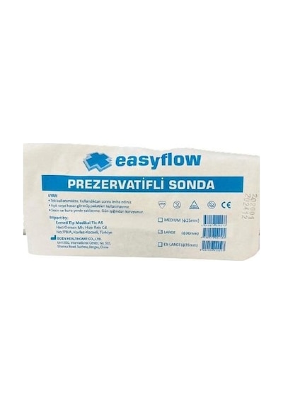 Easyflow Yapışkan Şeritli Prezervatif Sonda NO:25 Medium