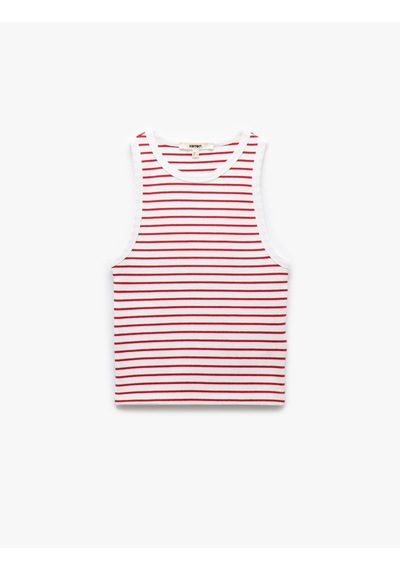 Koton Pamuklu Kolsuz Bisiklet Yaka Fitilli Crop Atlet Kırmızı Çizgili 5sak10016ek Kırmızı Çizgili Koton Pamuklu Kolsuz Bisiklet Yaka Fitilli Crop Atlet Kırmızı Çizgili 5sak10016ek Kırmızı Çizgili