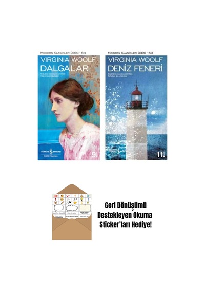 Virginia Woolf 2 Kitap Set + Okuma Sticker'ları
