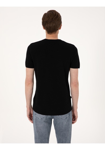 Pierre Cardin Erkek Siyah Kazak /triko 50305973-vr046 Siyah