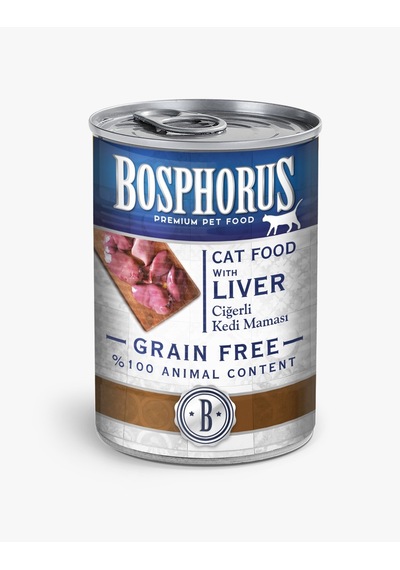 Bosphorus Tahılsız Ciğerli Konserve Yetişkin Kedi Maması 415 G