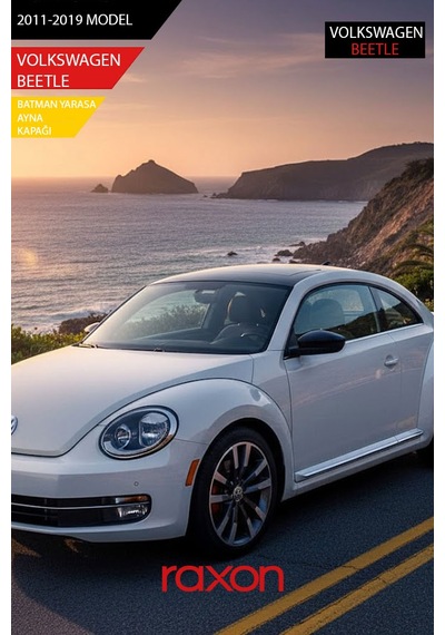 Volkswagen Beetle 2011-2019 Batman & Yarasa Ayna Kapağı Parlak Piano Black Sport