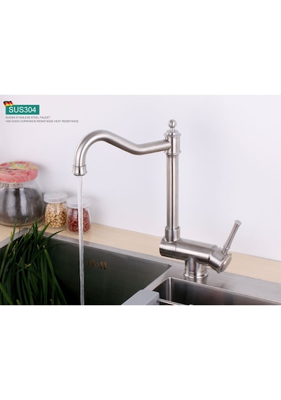 MUTFAK PENCERE ÖNÜ KATLANIR EVYE BATARYASI MAT KROM NİKEL YENİ B1