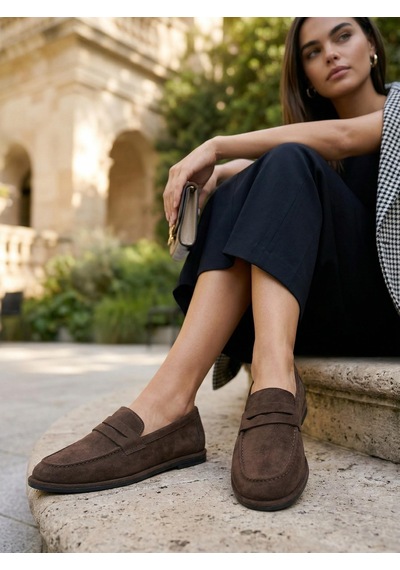 Kahve Kadın Loafer Ayakkabı K01606034372