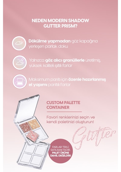 Topaklanmayan, El Yapımı Glitter Far Modern Shadow Glitter Prism No.3 Ultimate Prism 03
