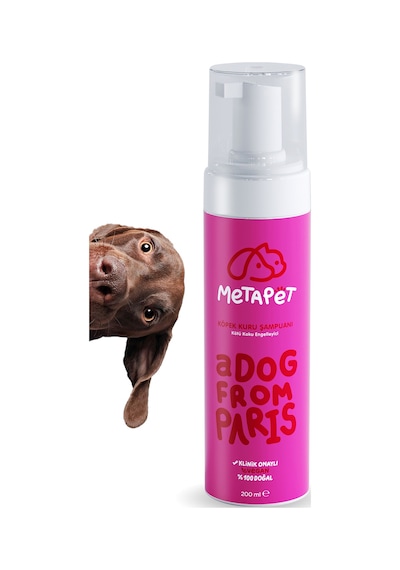 Metapet Koku Giderici Kuru Köpük Köpek Şampuanı Organik Hassas Ciltli Yavrular İçin 200 ML