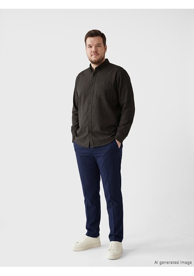 Lcwaıkıkı Classic Kahverengi Regular Fit Oxford Erkek Gömlek
