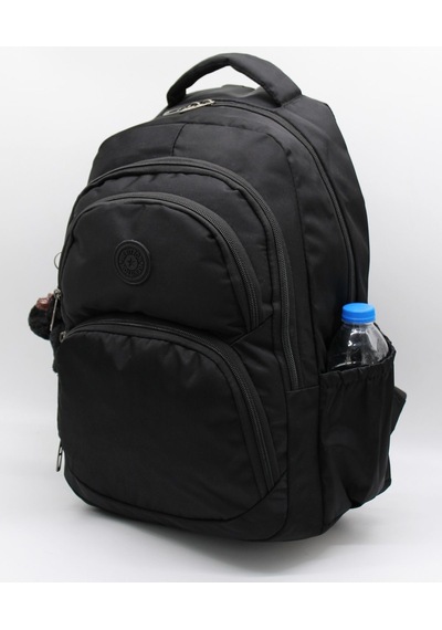 Bvt-34600 Su Itici Kumaş Okul Çantası Unisex Sırt Çantası Siyah Siyah Siyah Siyah
