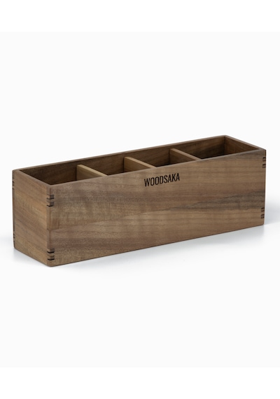 Woodsaka - Reka Ayarlanabilir Dört Bölmeli Kalem Kutusu -Ceviz