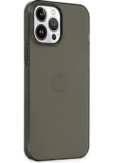 Newface Apple iPhone Uyumlu 14 Pro Kılıf Pc Sert Şeffaf Kapak - Siyah Diğer