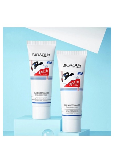 Bioaqua Süt ve Nicotinamide Leke Karşıtı Aydınlatıcı El Kremi 40 ﻿﻿G