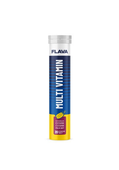 Multivitamin Efervesan - 20 Efervesan Tablet B Vitamini + Folik Asit + E Vitamini