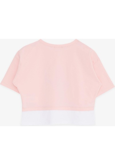 Breeze Kız Çocuk Crop Tişört Yazı Baskılı Yanları Yırtmaçlı 9-14 Yaş, Pembe-pembe Pembe Breeze Kız Çocuk Crop Tişört Yazı Baskılı Yanları Yırtmaçlı 9-14 Yaş, Pembe-pembe Pembe