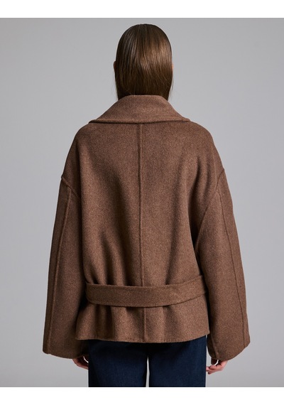 Pierre Cardin Kahverengi Yün Karışımlı Kaşe Mont 50329302-vr029
