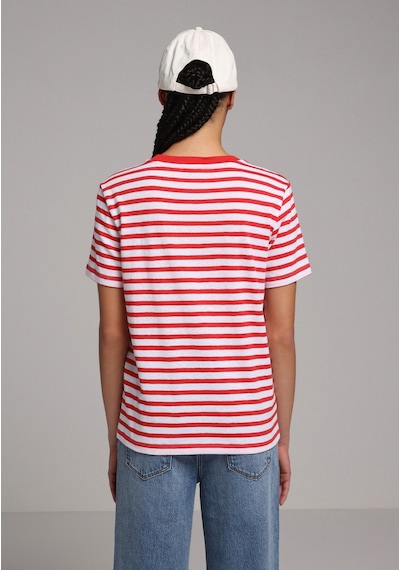 Colins Regular Fit Yuvarlak Yaka Çizgili Kadın Kirmizi Kısa Kol Tişört Cl1079954 Q1.v2 Red Kırmızı Colins Regular Fit Yuvarlak Yaka Çizgili Kadın Kirmizi Kısa Kol Tişört Cl1079954 Q1.v2 Red Kırmızı
