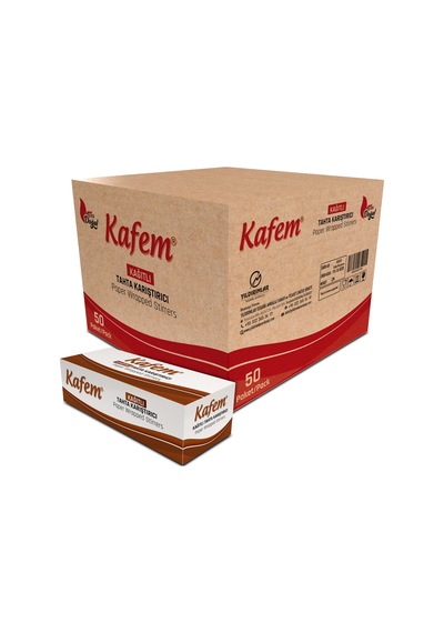 Kağıtlı Tahta Karıştırıcı 100 Lü x 50 Paket (Koli) - Kafem