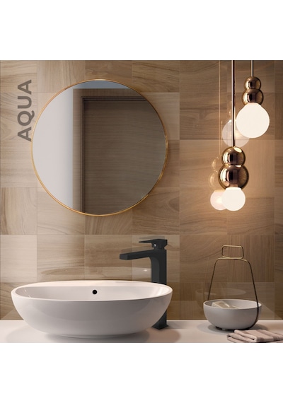 Newarc Aqua Çanak Lavabo Bataryası Siyah