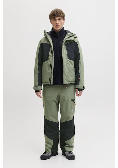 Jack & Jones Alpes Erkek Kayak Montu Su Geçirmez Rüzgar Geçirmez Aw25 Yeşil