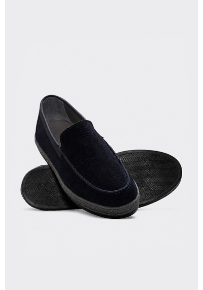 Fast Step Hakiki Deri Erkek Casual 722ma607 Lacivert Süet