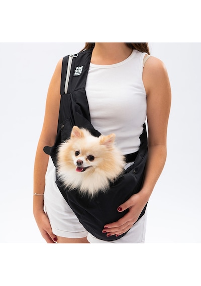 Pawstar Siyah Crossbody Çanta Kedi Köpek Taşıma Çantası