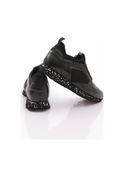 Dgn 5105 Erkek Bağcikli Sneakers Ayakkabi Siyah