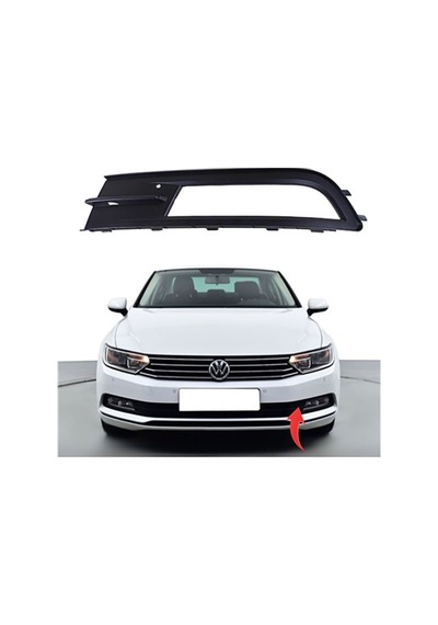 Volkswagen Passat 2015 Ve Sonrası Sis Far Kapağı Sol Nikelajsız Oem 3g0854661