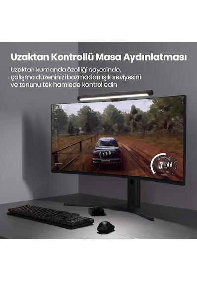 Ergoflex Ef-354 Kumandalı Ayarlanabilir Dokunmatik Bilgisayar Monitör Işık Çubuğu