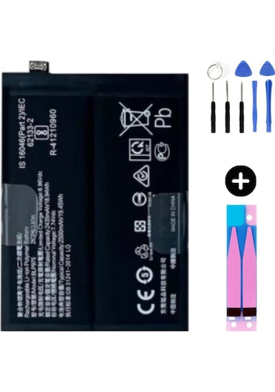 Realme 11 4g Blp975 Uyumlu Güçlendirilmiş İthal Pil + Montaj Seti