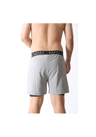 Nature The Brand Unisex Şort,astarlı Şort,gym Şort, Fitness Şort,gizli Cepli Şort, Fitness Taytlı Şort Antrasit