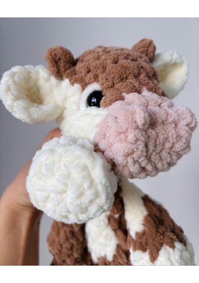 Latte The Cow Uyku Arkadaşı Beyaz - Kahverengi
