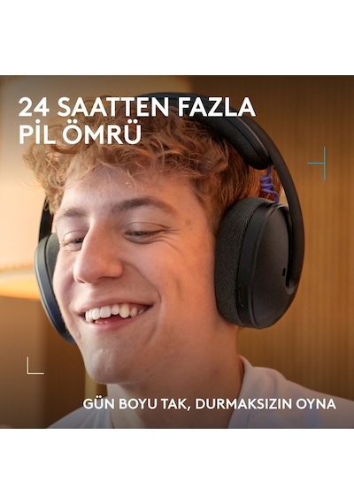 Logitech G325 Lıghtspeed Bluetooth Kablosuz Mikrofonlu Oyuncu Kulaklığı, Siyah