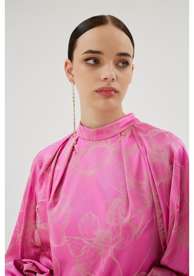 Senna Marıposa Elbise Pembe Pembe