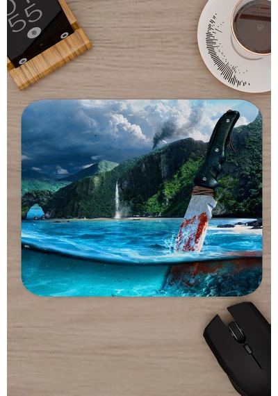Far Cry Kaymaz Dikişli Kauçuk Oyuncu Mousepad V5 - 22x18 Gaming Mouse Pad Fare Altlığı