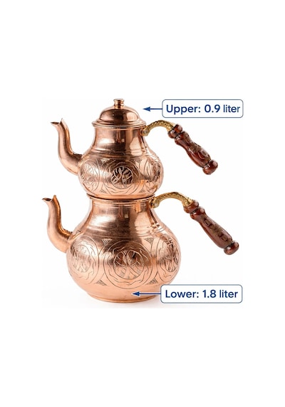 Dmt Copper Home Bakır Büyük Boy Çaydanlık El Keski Gaziantep Üretimi Bakır