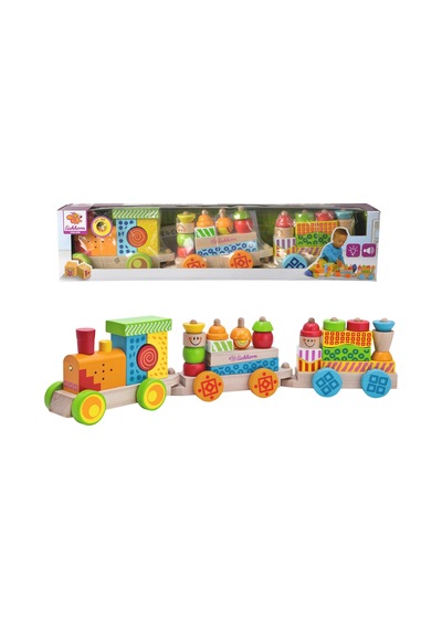 Eichhorn Işıklı Sesli Ahşap Tren 59cm