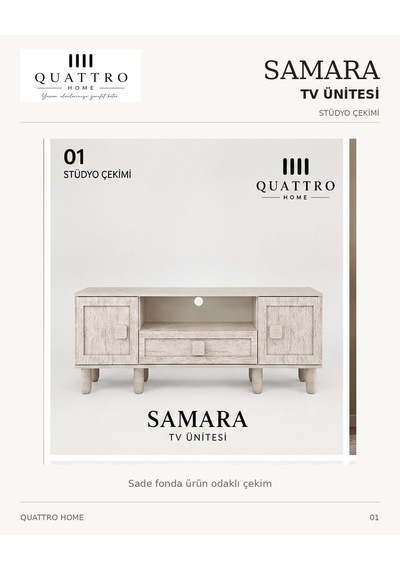 Samara Tv Ünitesi Krem