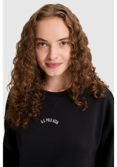 U.S. Polo Assn. Kadın Siyah Sweatshirt 50328959-vr046